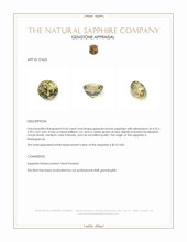 0.43 Ct. Greenish Brown Sapphire from Madagascar Appraisal