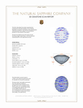 0.44 Ct. Brown Sapphire from Madagascar 3 D Scan Report