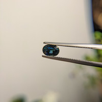 1.03 Ct. Greenish Blue Sapphire from Madagascar Life Style
