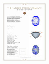 1.03 Ct. Sapphire from Madagascar 3 D Scan Report