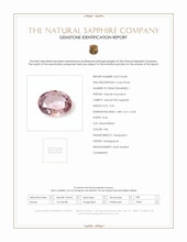 0.94 Ct. Pink Sapphire from Madagascar Scan Report