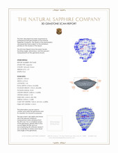 1.07 Ct. Sapphire from Madagascar 3 D Scan Report