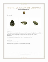 1.00 Ct. Greenish Brown Sapphire from Madagascar Appraisal