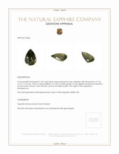 1.00 Ct. Greenish Brown Sapphire from Madagascar Appraisal