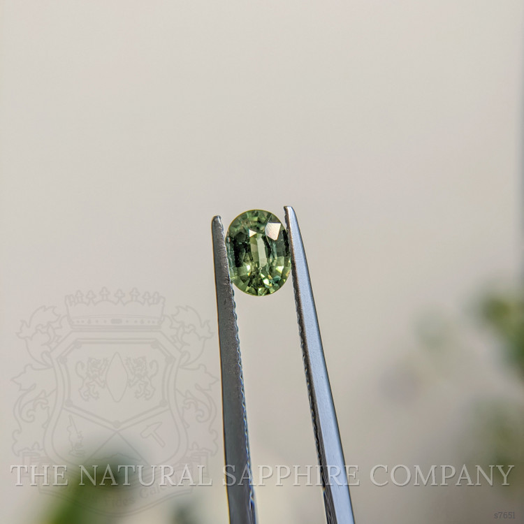 0.68 Ct. Green Sapphire from Madagascar