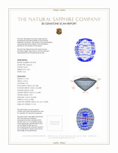 0.68 Ct. Sapphire from Madagascar 3 D Scan Report