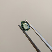 1.18 Ct. Green Sapphire from Madagascar Life Style