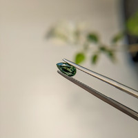 0.93 Ct. Green Sapphire from Madagascar Life Style