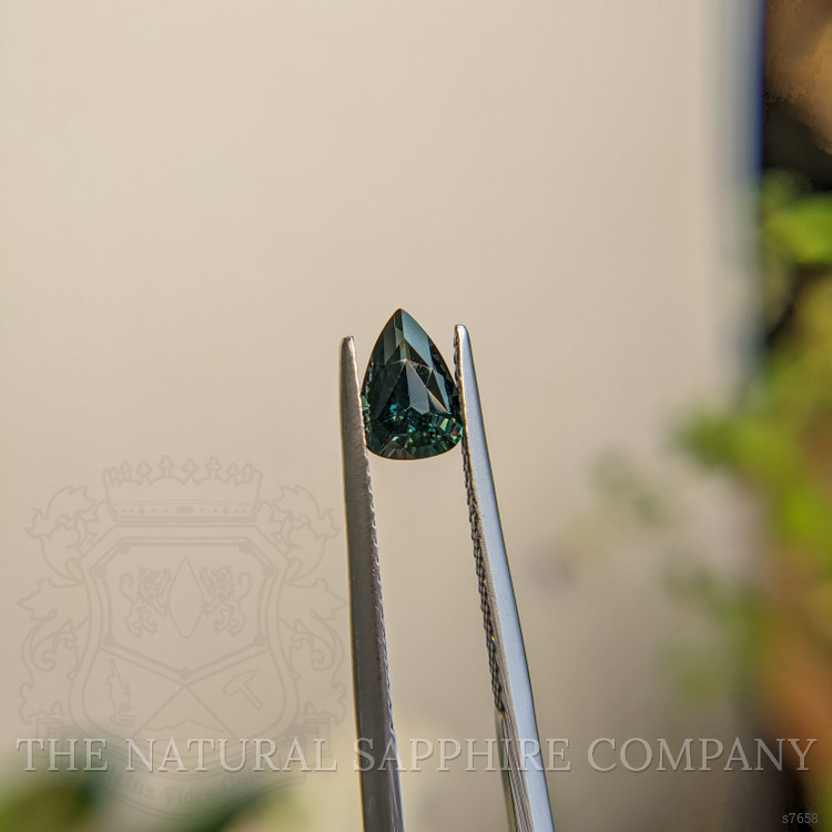0.98 Ct. Bluish Green Sapphire from Madagascar