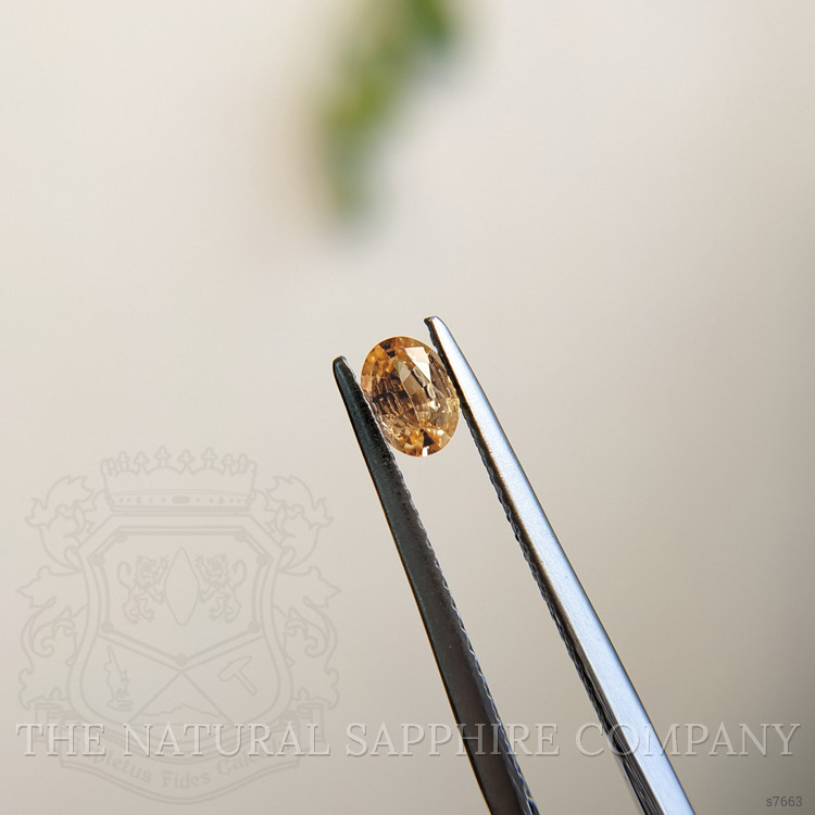 0.34 Ct. Yellowish Orange Sapphire from Madagascar
