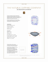 0.57 Ct. Orangish Brown Sapphire from Madagascar 3 D Scan Report