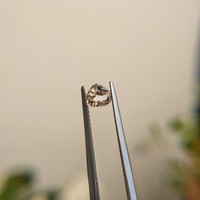 0.75 Ct. Peach Sapphire from Madagascar Life Style