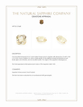 0.67 Ct. Peach Sapphire from Madagascar Appraisal