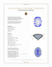 0.56 Ct. Sapphire from Madagascar 3 D Scan Report