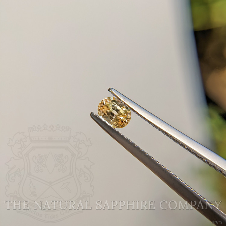 0.40 Ct. Orangish Yellow Sapphire from Madagascar
