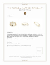 0.99 Ct. Peach Sapphire from Madagascar Appraisal