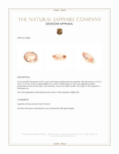 0.49 Ct. Padparadscha Sapphire from Madagascar Appraisal