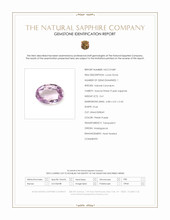 0.61 Ct. Pinkish Purple Sapphire from Madagascar Scan Report