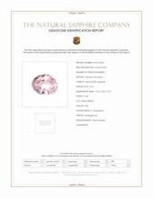 0.54 Ct. Pink Sapphire from Madagascar Scan Report