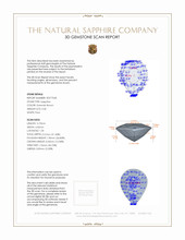 0.40 Ct. Greenish Brown Sapphire from Madagascar 3 D Scan Report