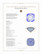 0.61 Ct. Sapphire from Madagascar 3 D Scan Report