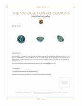 3.60 Ct. Sapphire from Madagascar Appraisal