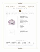 1.03 Ct. Pink Sapphire from Madagascar Scan Report