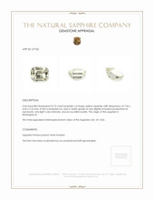 0.75 Ct. Yellow Sapphire from Madagascar Appraisal