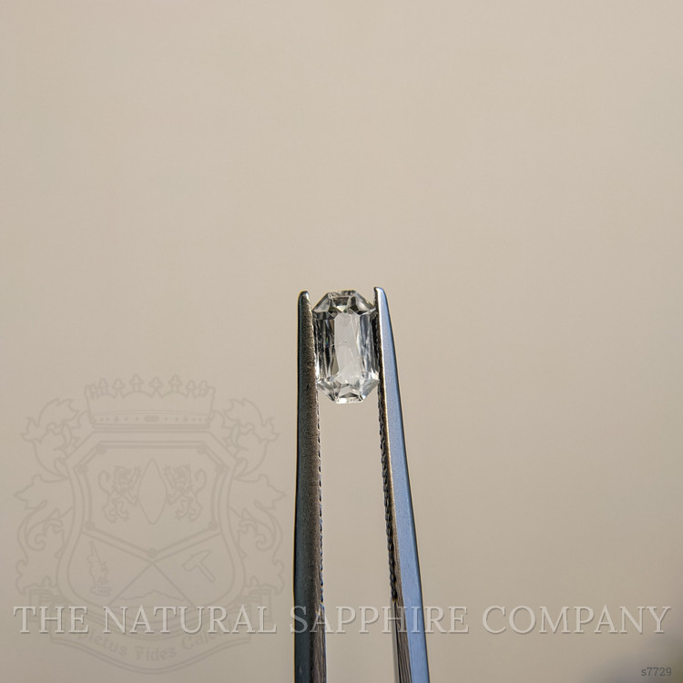 0.76 Ct. White Sapphire from Madagascar