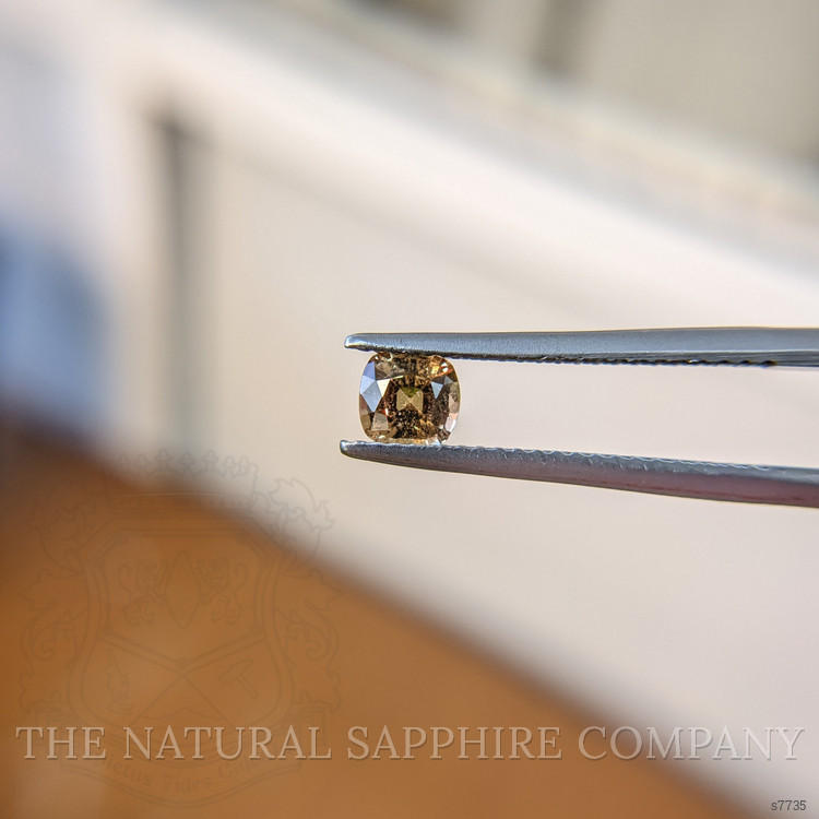 0.59 Ct. Orangish Brown Sapphire from Madagascar