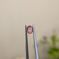 0.57 Ct. Reddish Pink Sapphire from Madagascar Life Style