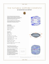 0.51 Ct. Sapphire from Madagascar 3 D Scan Report