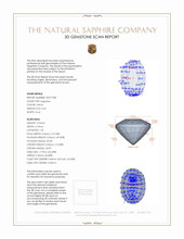 0.64 Ct. Sapphire from Madagascar 3 D Scan Report