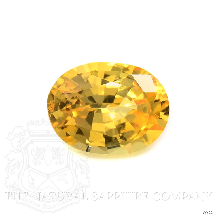 0.57 Ct. Orangish Yellow Sapphire from Madagascar