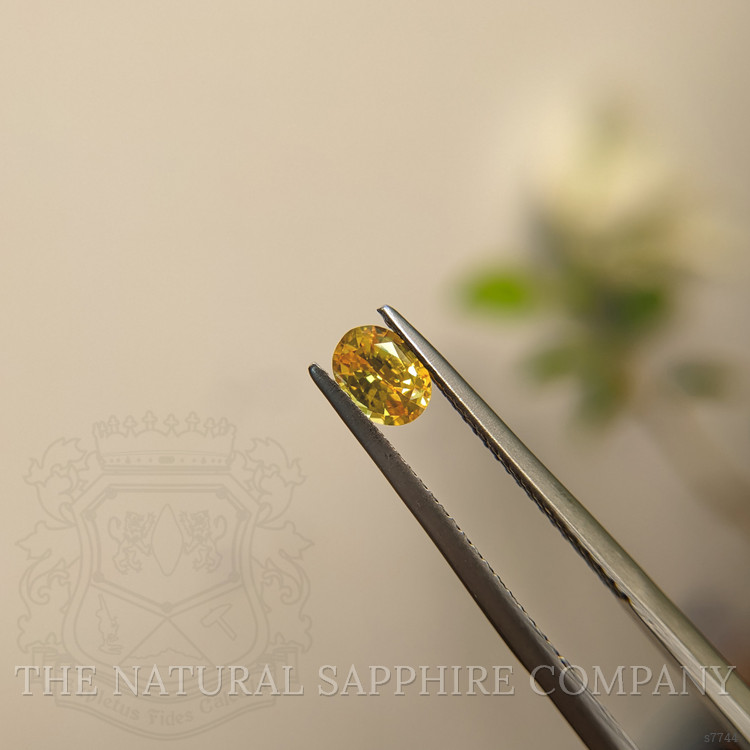 0.57 Ct. Orangish Yellow Sapphire from Madagascar