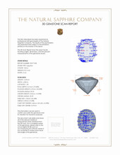 0.62 Ct. Sapphire from Madagascar 3 D Scan Report