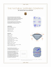 0.42 Ct. Sapphire from Madagascar 3 D Scan Report