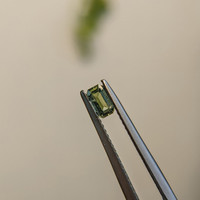 0.39 Ct. Green Sapphire from Madagascar Life Style
