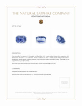 5.21 Ct. Blue Sapphire from Ceylon (Sri Lanka) Appraisal