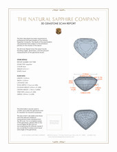 8.11 Ct. Blue Sapphire from Ceylon (Sri Lanka) 3 D Scan Report