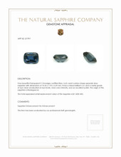 4.65 Ct. Sapphire from Madagascar Appraisal