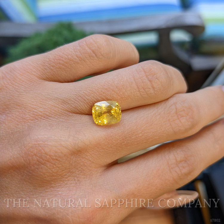 3.74 Ct. Yellow Sapphire from Ceylon (Sri Lanka)