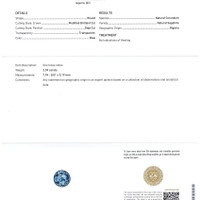 2.59 Ct. Greenish Blue Sapphire from Nigeria Scan Report