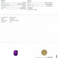2.02 Ct. Sapphire from Ceylon (Sri Lanka) Scan Report