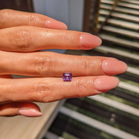 1.13 Ct. Pinkish Purple Sapphire from Ceylon (Sri Lanka) Life Style
