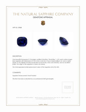 4.39 Ct. Blue Sapphire from Ceylon (Sri Lanka) Appraisal