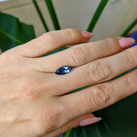 1.76 Ct. Bluish Purple Sapphire from Ceylon (Sri Lanka) Life Style