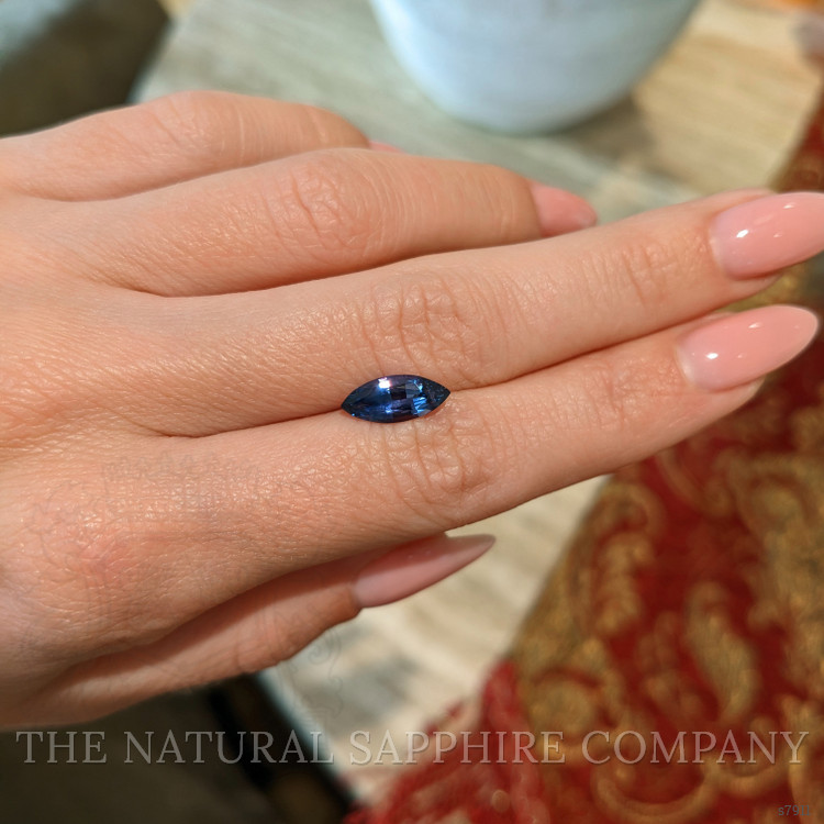 1.76 Ct. Bluish Purple Sapphire from Ceylon (Sri Lanka)