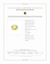 3.06 Ct. Yellow Sapphire from Ceylon (Sri Lanka) Scan Report