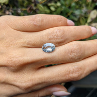2.97 Ct. Grey Sapphire from Ceylon (Sri Lanka) Life Style